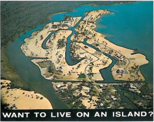 This postcard from 1959 was used by a Norfolk real estate company to sell lots in the new development of Bay Island.